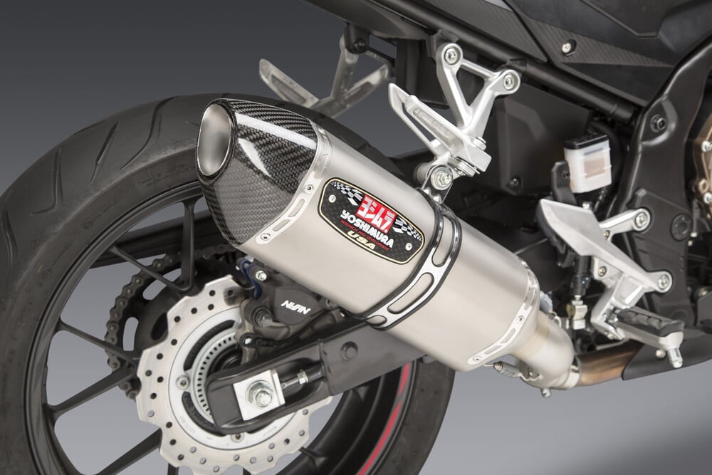 Yoshimura R-77 Street Series Slip-On Stainless Steel Muffler Carbon Fiber End Cap 12553B0520