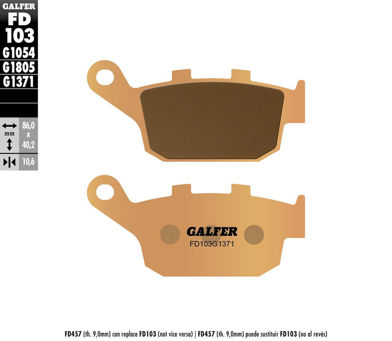 FD103G1371 Galfer Brake Pads Sintered Fd103G1371