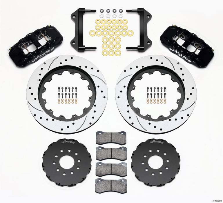 Wilwood AERO6 Front Hat Kit 15.00 Drilled 97-04 Corvette C5/Z06 05-13 C6 140-13903-D