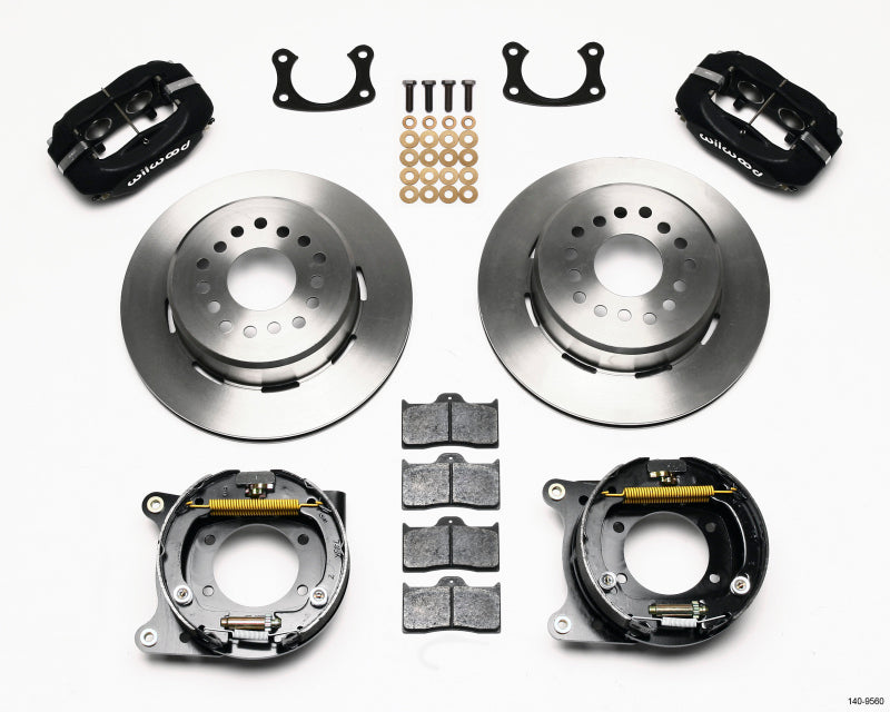 Wilwood Forged Dynalite P/S Park Brake Kit New Big Ford 2.50in offset Staggrd Shock 140-9560