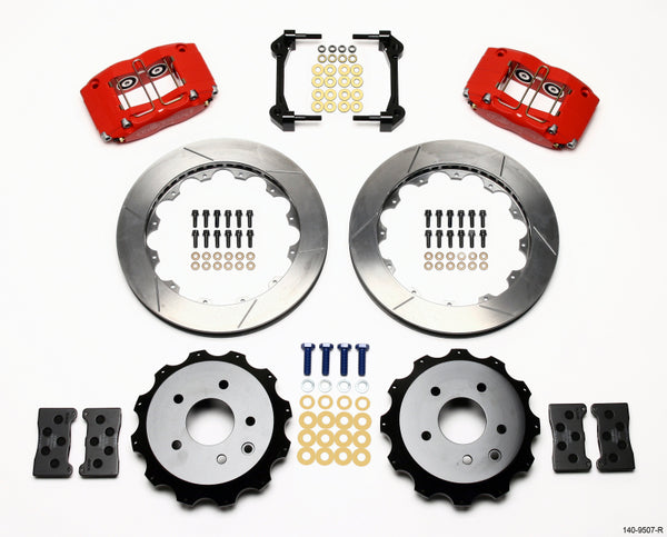 Wilwood Dynapro Radial Rear Kit 13.00in Red Compatible with Nissan 350Z/Fiti G35 140-9507-R