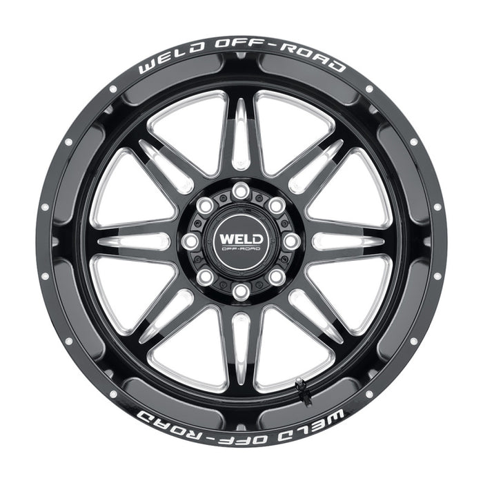 Weld Cheyenne W132 Series 20x10 / 8x170 BP / -18 Offset / 4.75 BS / 125.1 Bore Gloss Black MIL W13200017475