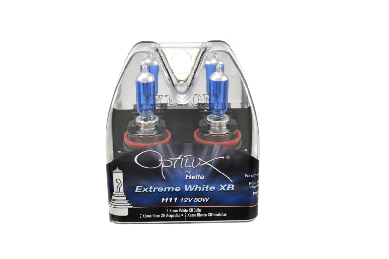 Hella Optilux XB Extreme Type H11 12V 80W Blue Bulbs Pair H71071032