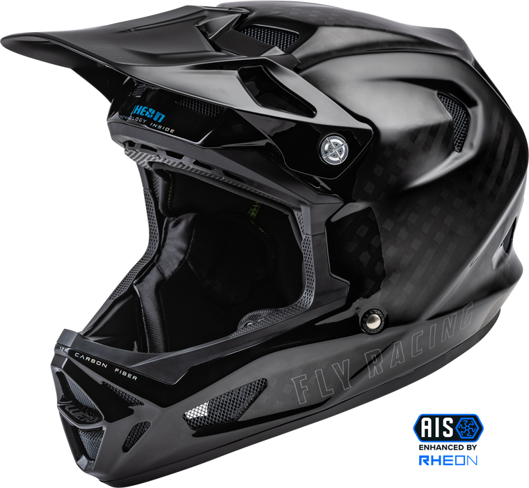 Fly Racing WERX-R Adult Carbon Cycling Helmet (Black, Small)