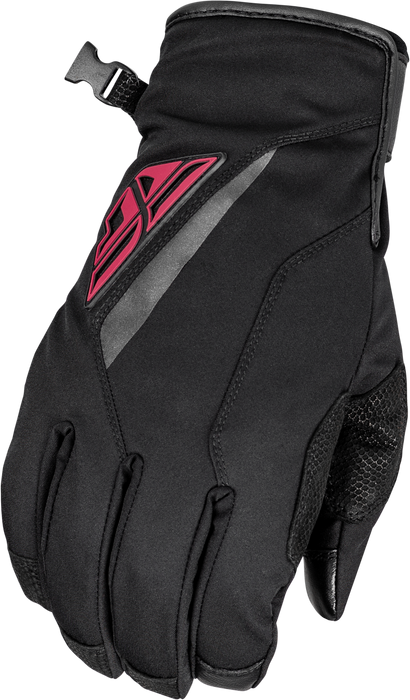 Fly Racing 2023 Snow Title Long Glove (Black/Pink, Medium)