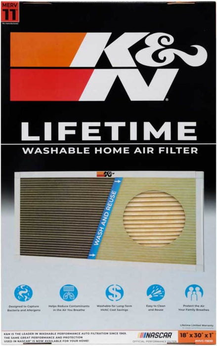 K&N HVAC Filter 18 x 30 x 1 HVC-11830