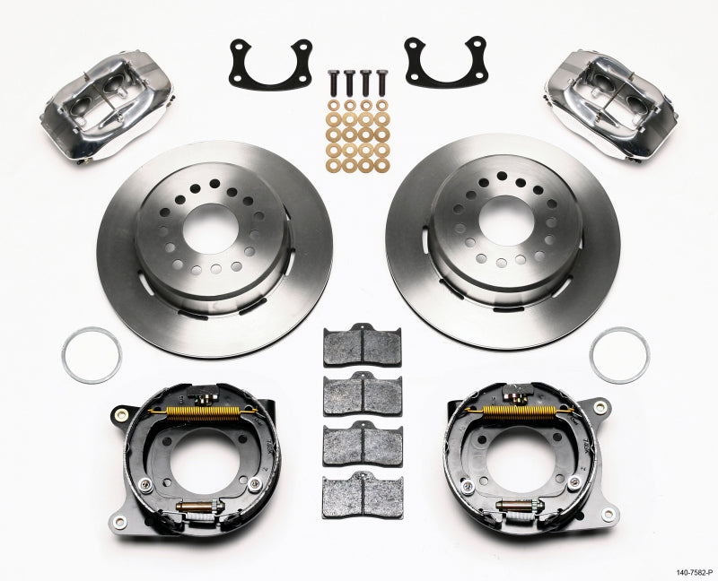 Wilwood Forged Dynalite P/S Park Brake Kit Polished New Big Ford 2.36in Offset 140-7582-P