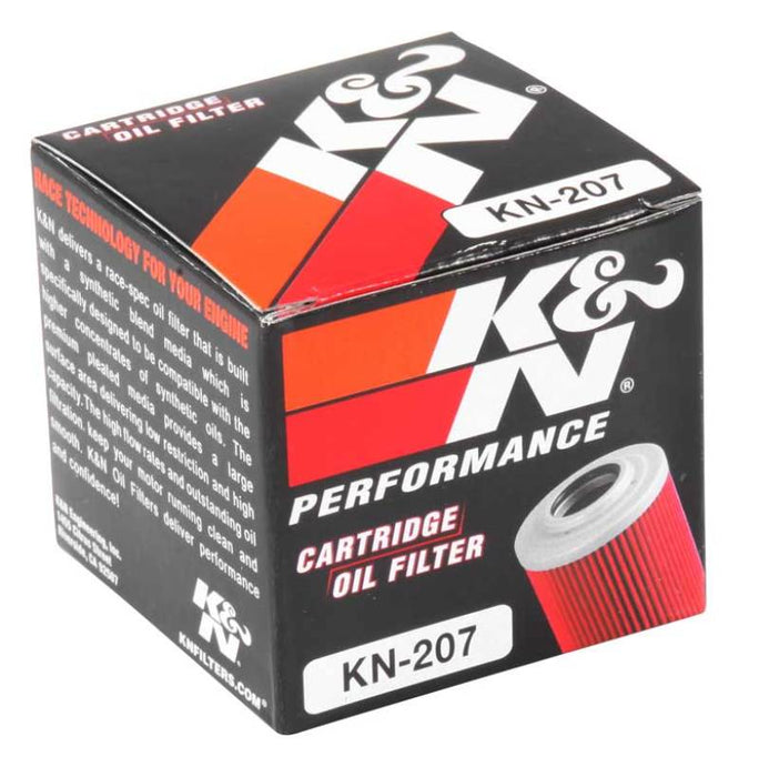 K&N Motorcycle Oil Filter: High Performance, Premium, Designed to be used with Synthetic or Conventional Oils: Fits Select Kawasaki, Suzuki, Beta Vehicles, KN-207