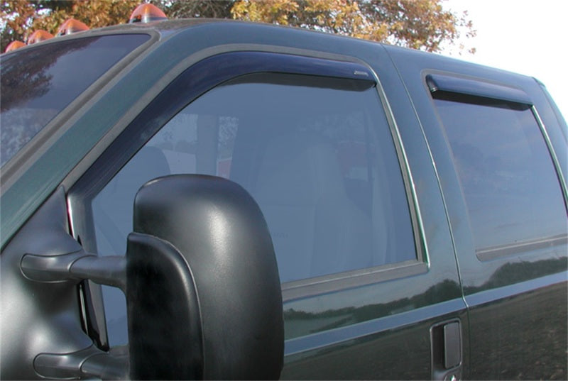 Stampede 1999-2016 Ford F-250 Super Duty Crew Cab Pickup Snap-Inz Sidewind Deflector 4pc Smoke 41123-2