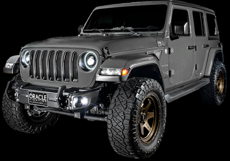 Oracle compatible with Jeep Wrangler JL/Gladiator JT Sport High Performance W LED Fog Lights Red SEE WARRANTY 5847-003