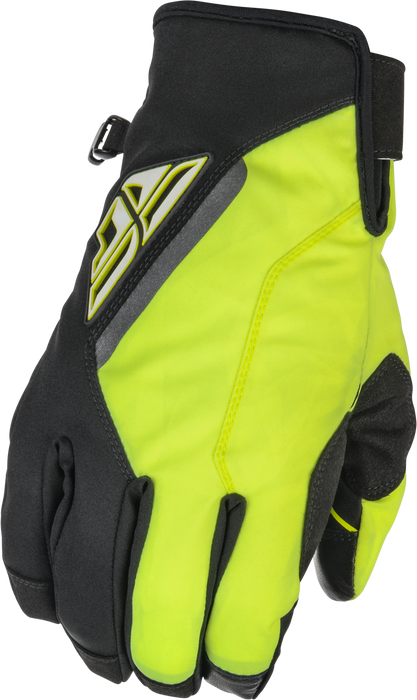 Fly Racing 2022 Adult Title Gloves (Black/Hi-Vis, Large)