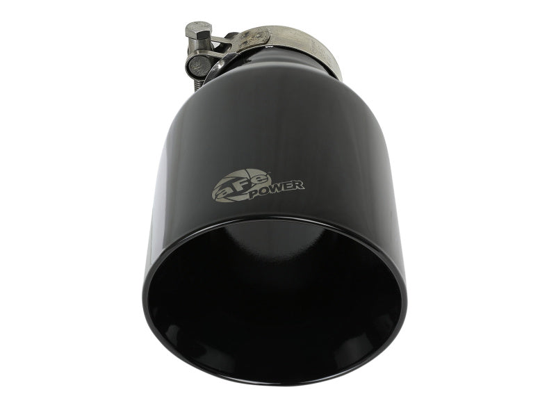 aFe MACH Force-Xp 409 SS Clamp-On Exhaust Tip 2.5in. Inlet / 4.5in. Outlet / 9in. L Black 49T25454-B091