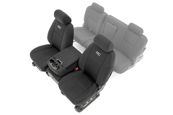 Rough Country Seat Covers Front 40/40/20 Fits Chevy/GMC 1500/2500HD (07-13) 91032