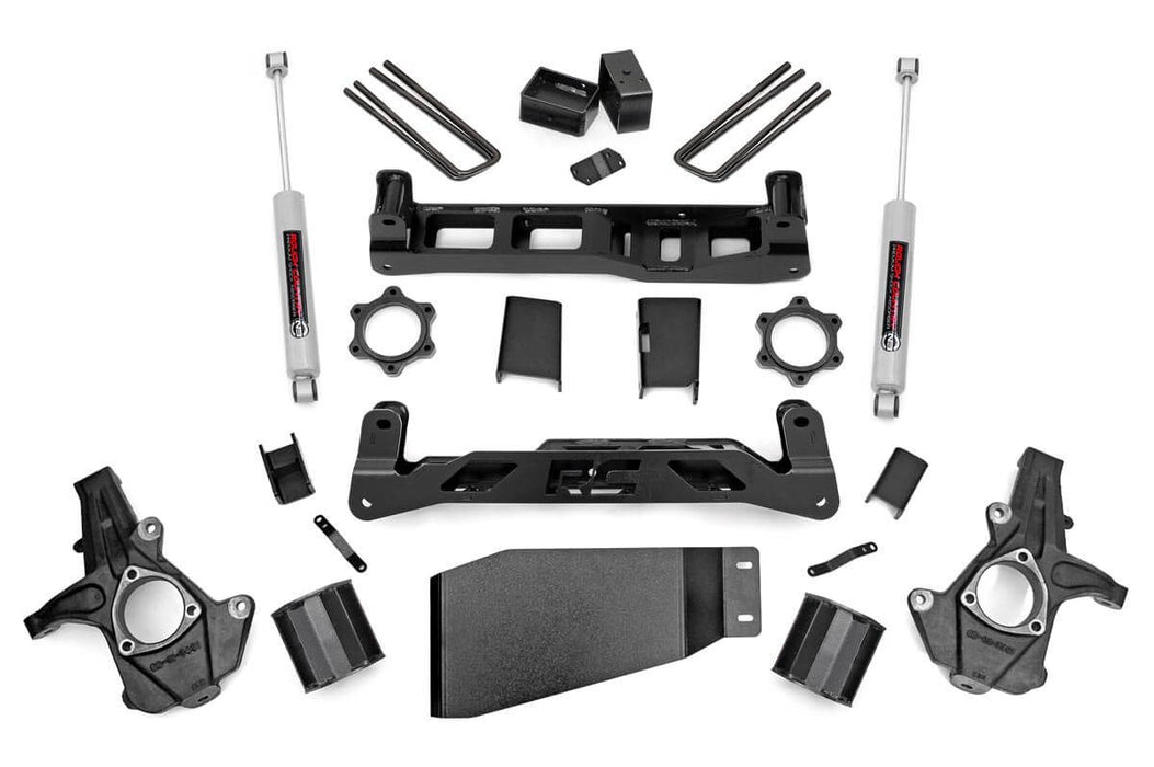 Rough Country 5 Inch Lift Kit Chevy Silverado & fits gmc Sierra 1500 4Wd (2007-2013) 26230