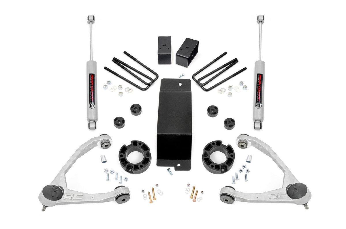 Rough Country 3.5 Inch Lift Kit Alum/Cast Steel Fits Chevy/GMC 1500 (07-16) 19431A