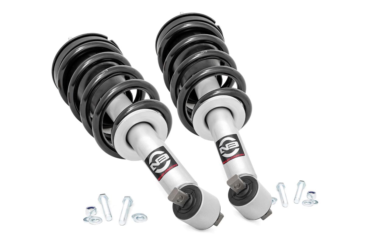 Rough Country 2 Inch Leveling Kit Loaded Strut Fits Chevy/GMC 1500 (14-18) 501063