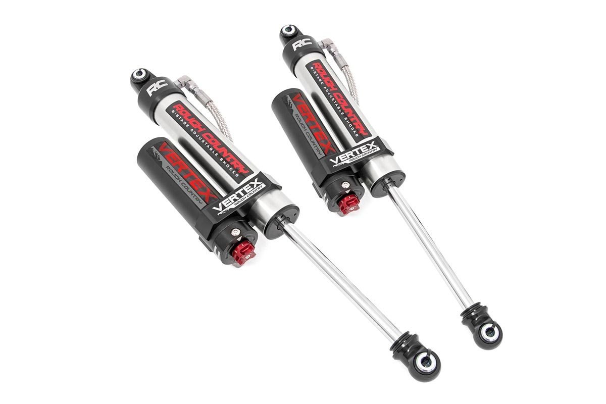 Rough Country Vertex 2.5 Adj Rear Shocks 5-7.5" Fits Chevy/GMC 1500 (07-23) 699001