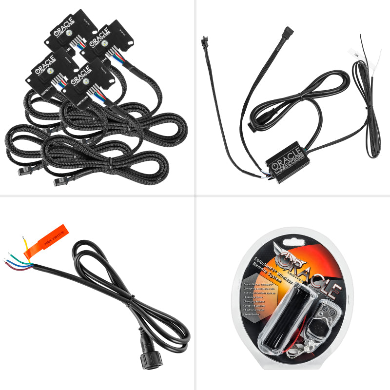 Oracle Fits Jeep Wrangler JL/Gladiator JT RGB+W Headlight DRL Upgrade Kit Colorshift See Warranty 1346-330