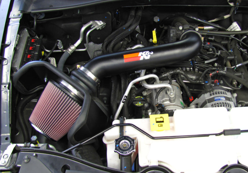 K&N 10-11 compatible with Jeep Liberty 3.7L V6 High Flow Performance Intake Kit 77-1562KTK