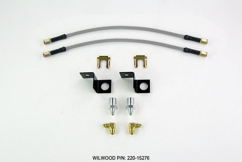 Wilwood Flexline Kit 14 inch -3 M10-1.5 IF 1/8 NPT 90 Degree 220-15276