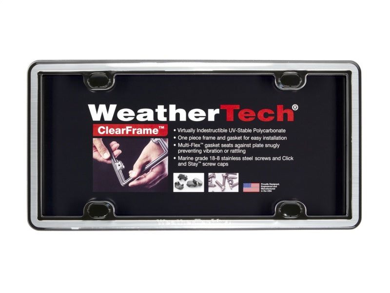 WeatherTech ClearFrame Kit Brushed Stainless 63027