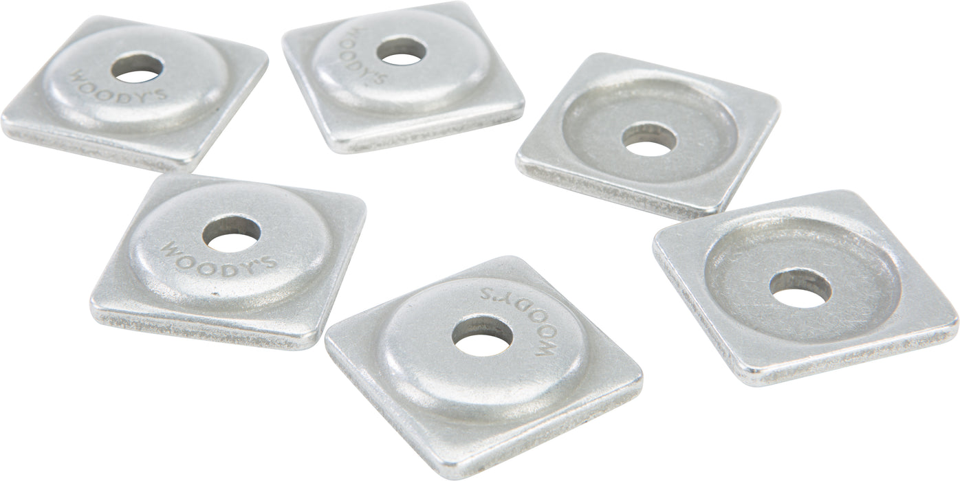 Woodys Digger Support Plate Square Alum. 6/Pk ASW2-3775-F