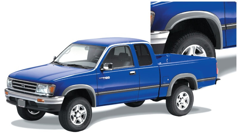 Bushwacker 93-98 Toyota T100 Fleetside Extend-A-Fender Style Flares 4pc Black 31910-11