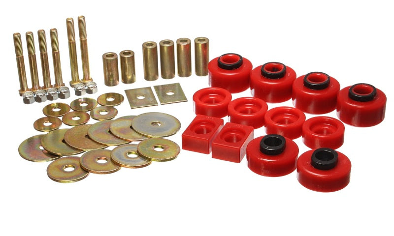 Energy Suspension 97-03 Ford F-100/F-150 2WD/F250 2WD & L-Duty Red Body (Ext Cab ONLY ) Mount Set 4.4114R