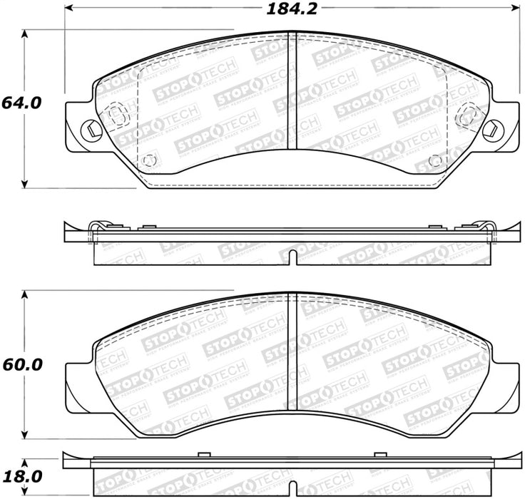 StopTech Street Brake Pads 308.1092