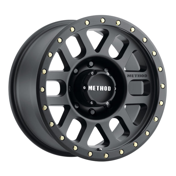 Method MR309 Grid 17x8.5 0mm Offset 8x180 130.81mm CB Matte Black Wheel MR30978588500