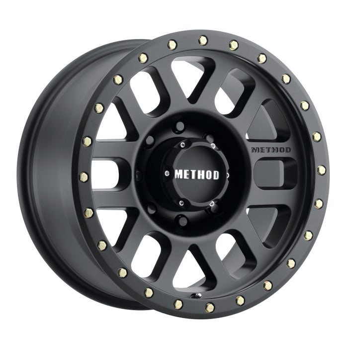 Method MR309 Grid 18x9 +18mm Offset 8x6.5 130.81mm CB Matte Black Wheel MR30989080518