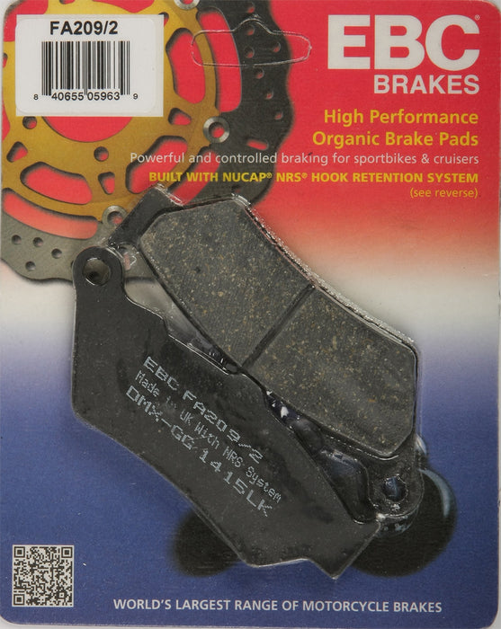 EBC Brakes FA209/2 Disc Brake Pad Set