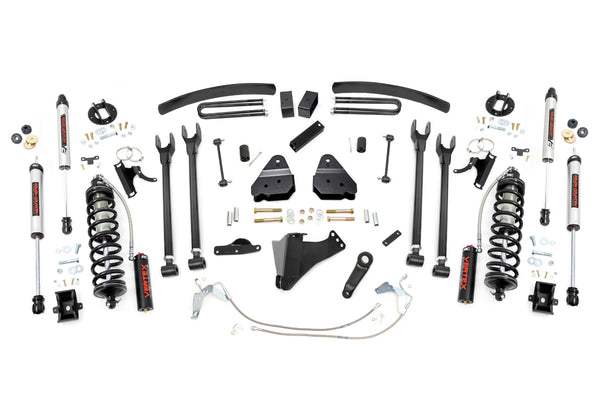 Rough Country 6 Inch Lift Kit Gas 4 Link C/O V2 Fits Ford F-250/F-350 Super Duty (08-10) 58858