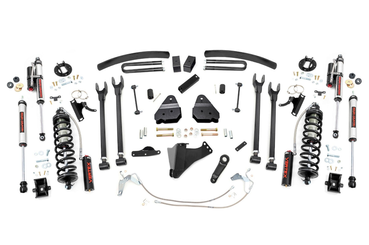 Rough Country 6 Inch Lift Kit Diesel 4 Link C/O Vertex Fits Ford F-250/F-350 Super Duty (08-10) 58459