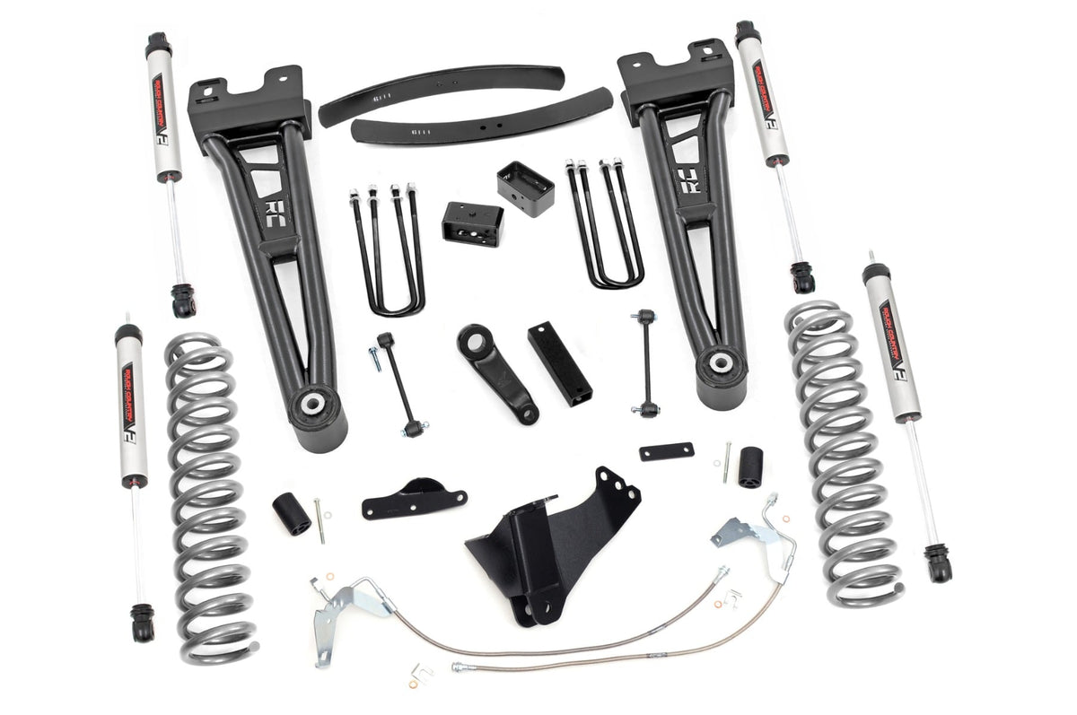 Rough Country 6 Inch Lift Kit Gas Radius Arm V2 Fits Ford F-250/F-350 Super Duty (08-10) 53970