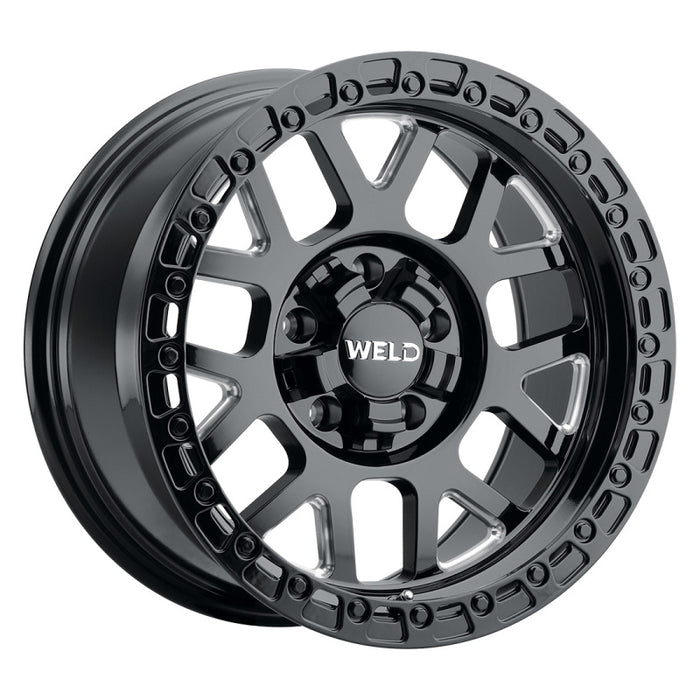 Weld Off-Road W105 17X9.0 Cinch 6X135 6X139.7 ET-12 BS4.50 Gloss Black MIL 106.1 W10579098450