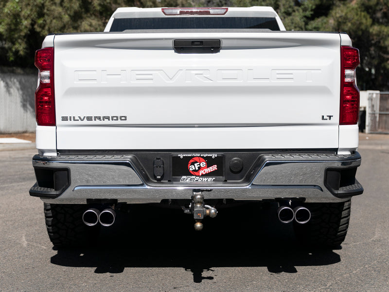 aFe Vulcan Series 3in-2-1/2in 304 SS Cat-Back 2019 GM Silverado / Sierra 1500 V8-5.3L w/ Black Tips 49-34104-B