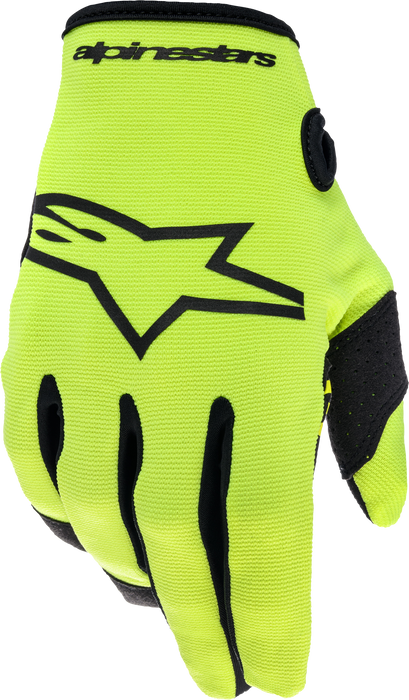 Alpinestars Youth Radar Gloves (Yellow Fluo Black, Youth Medium)