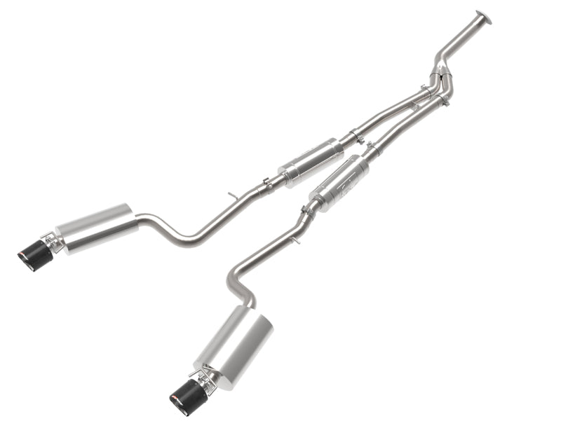 aFe POWER Takeda 16-17 Lexus IS200t L4-2.0L (t) 2.5in-3in 304 SS CB Exhaust Carbon Fiber 49-36059-C