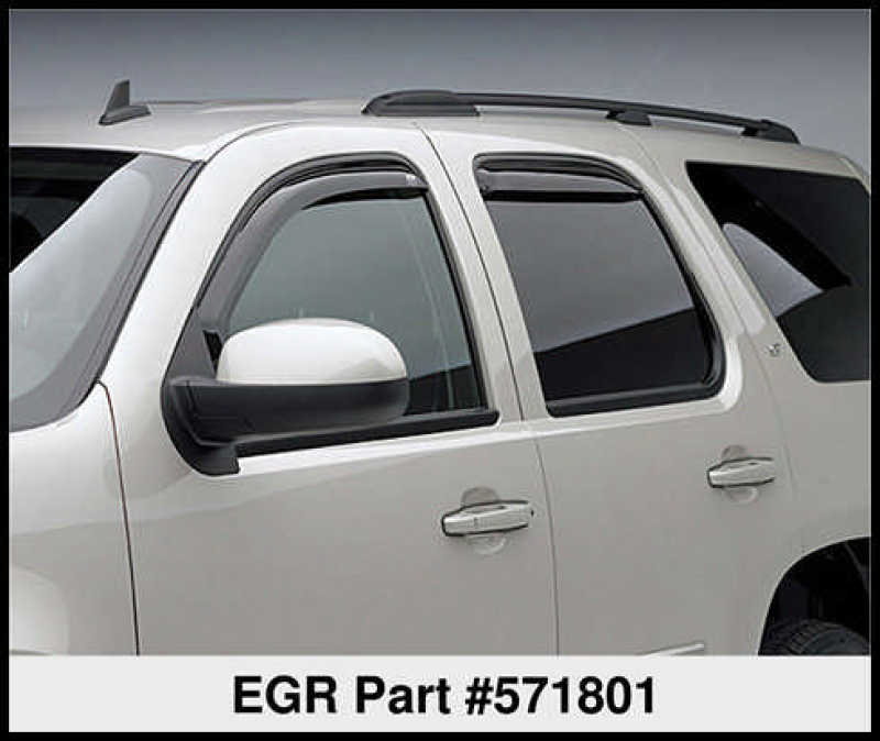 EGR 07+ Chev Tahoe GMC Yukon 07+ In-Channel Window Visors Set of 4 (571801) 571801