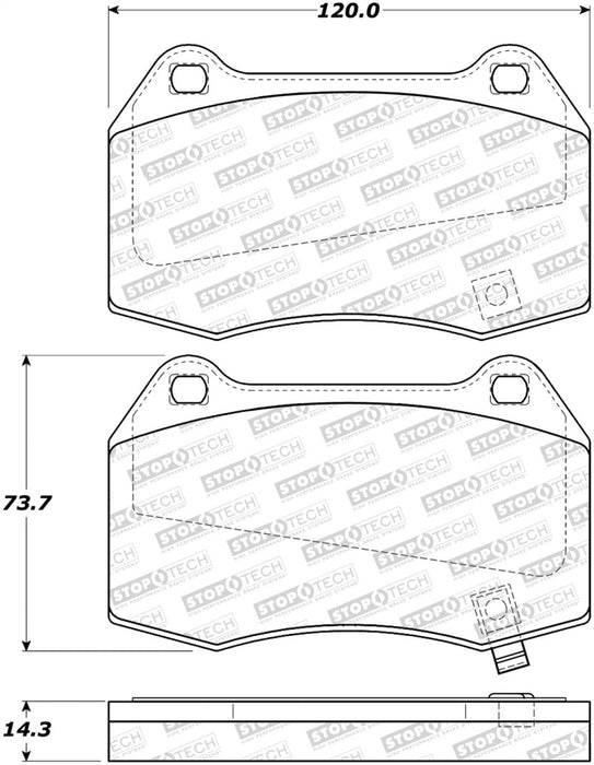 StopTech Street Brake Pads 308.09601