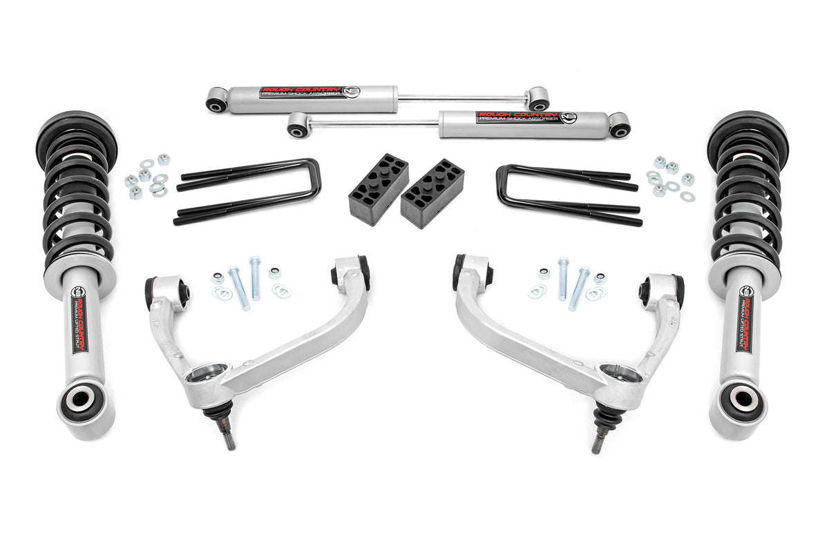 Rough Country 3 Inch Lift Kit N3 Struts Fits Ford F-150 4WD (2009-2013) 54431