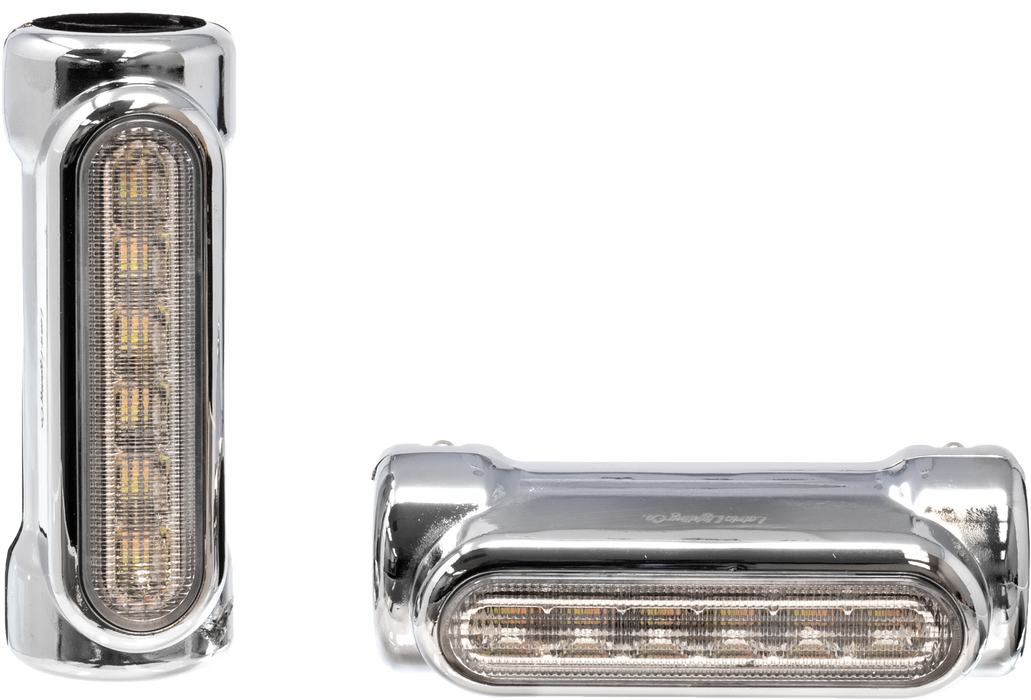 Letric Lighting Co. LLC-EGL-C Engine Guard LED Turn Signals - Chrome