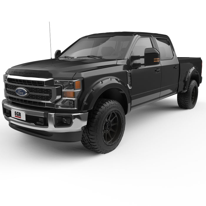 EGR 2017 Ford Super Duty Bolt-On Look Color Match Fender Flares Set Shadow Black 793914-G1