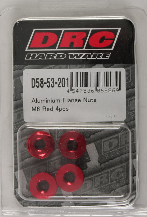 DRC Alumium Nuts Red 4 Pack D58-53-201