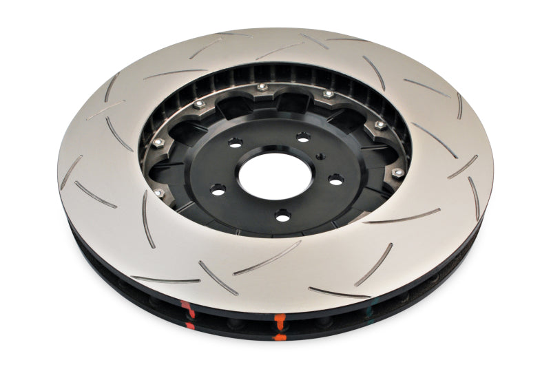 DBA 09-11 Compatible with Nissan GTR R-35 Front Slotted 5000 Series 2 Piece Rotor Assembled w/ Black Hat 52320BLKS