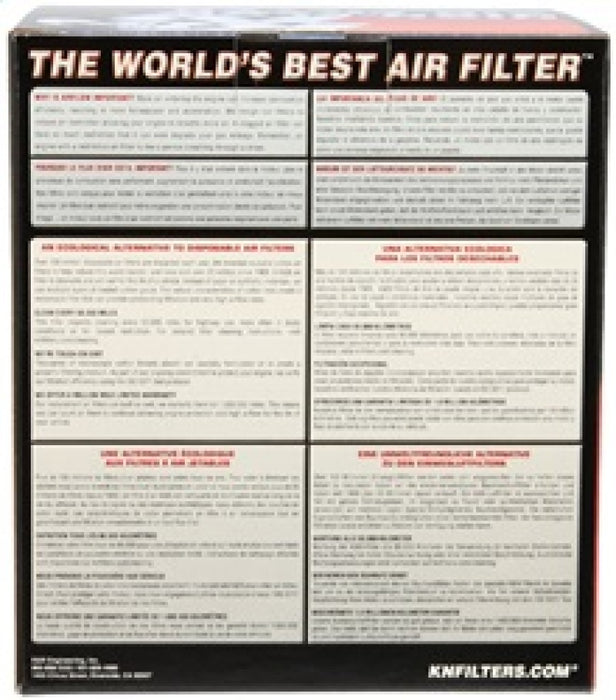 K&N Round Tapered Universal Air Filter 4in Flange ID x 5.375 Base OD x 4in Top OD x 6.5in H RP-4980