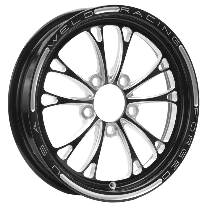 Weld V-Series 1-Piece 15x3.5 / 5x4.75 BP / 2.25in. BS Black Wheel Non-Beadlock 84B-15272