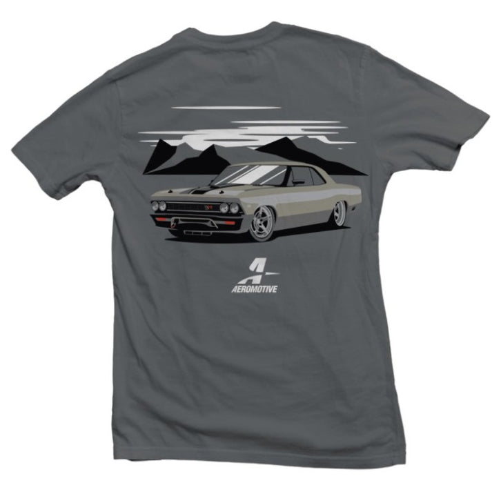 Aeromotive Muscle Car Logo Grey T-Shirt Large 91146