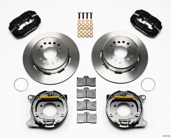 Wilwood Forged Dynalite P/S Park Brake Kit Ford 8.8 w/2.5in Offset-5 Lug 140-7146